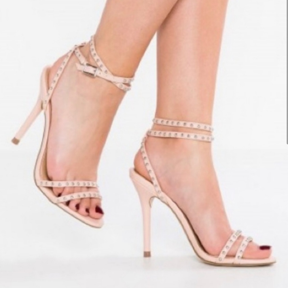 Steve Madden Women's Pink Wish Blush
Studded Ankle Strap Sandal - Heels Size 9